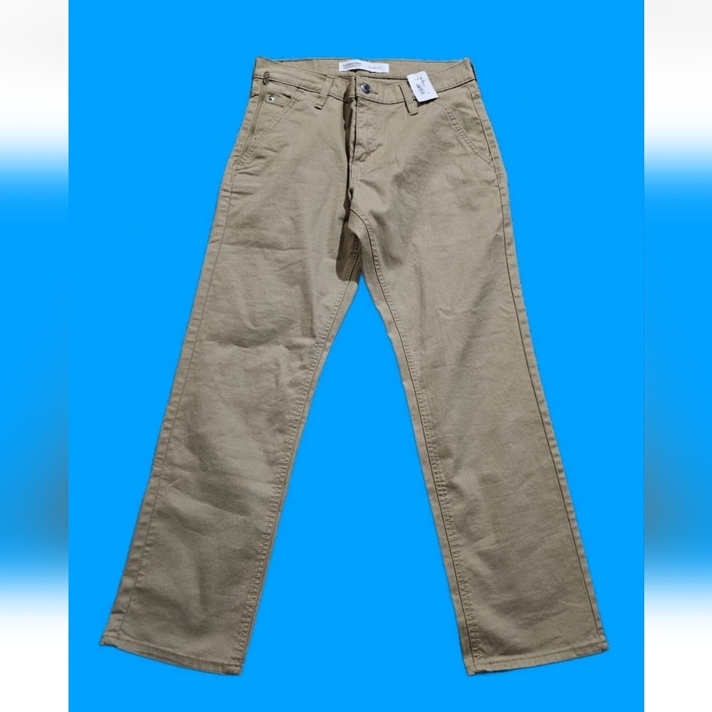 Levis Signature Jeans NWT S67 Athletic Mens 30x30 Tan Tapered Dressy Preppy